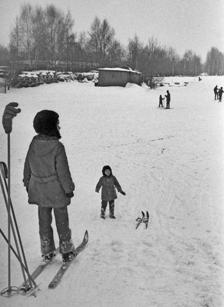 Лодочная станция зимою 1978г.