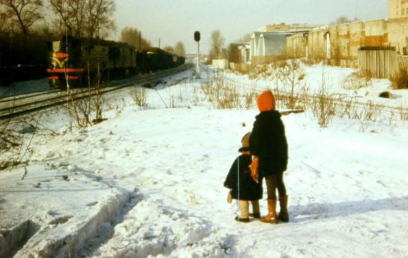 Около 6-го проезда Подбельского, дом № 14 на Окружной ЖД. 1980г.