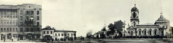 Развёртка  Преображенской  площади.  1930  год