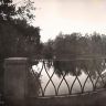Кусково.Вид на Радужный пруд сквозь решетку "Ажурного мостика"
