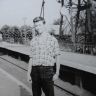 На  платформе  станции  Кусково.  1964  год