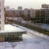 Вид из окна дома 21/9 по 2-й Владимирской на улицу Металлургов 1980г.