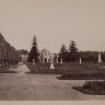 Вид регулярного парка и оранжереи в Кускове 1881г.