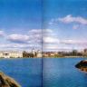 Общий вид усадьбы Кусково через Большой Дворцовый пруд 1982г.